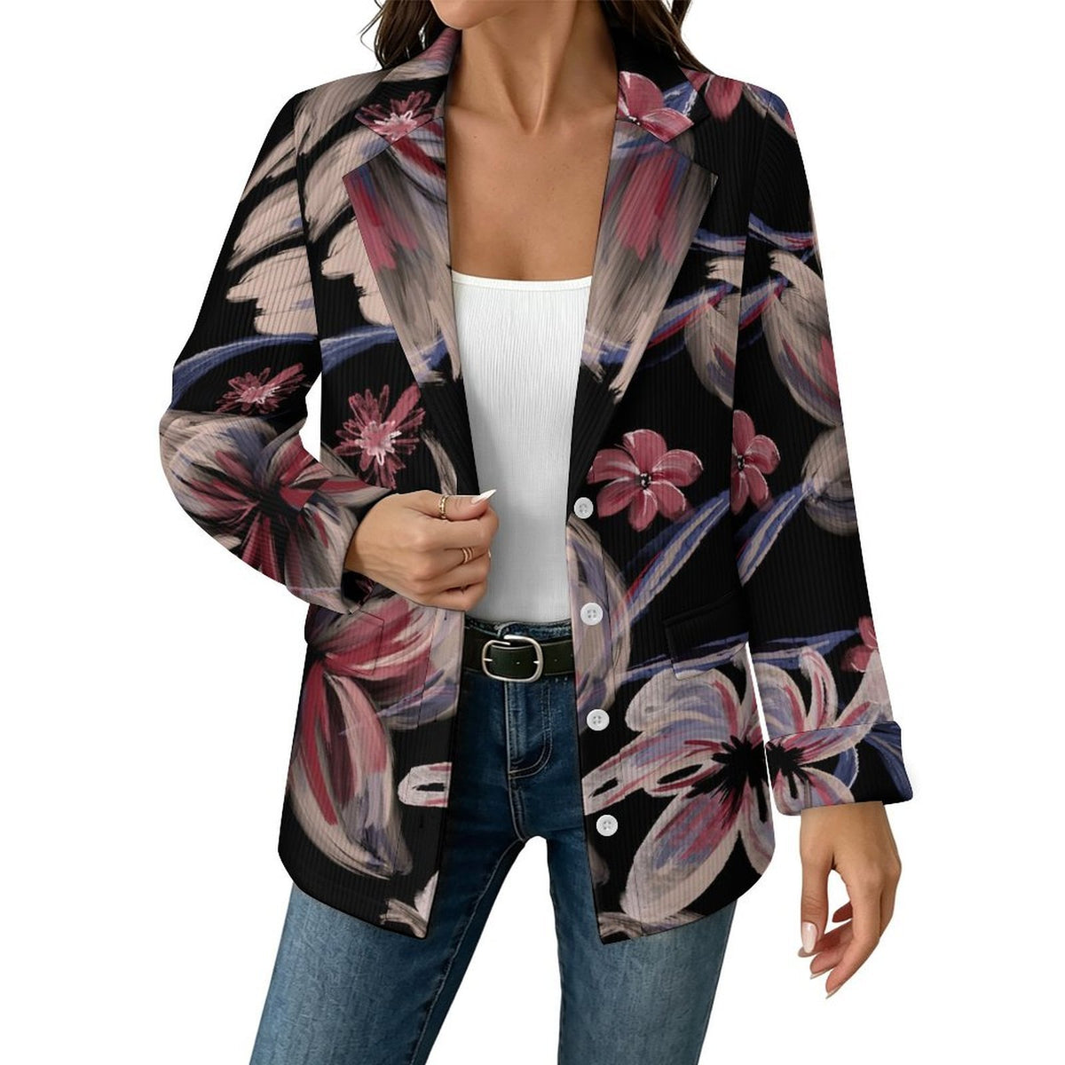 Saco Tejido Estilo Blazer para Mujer Personalizable