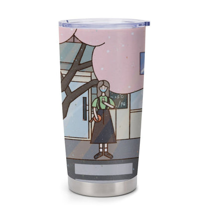Vaso Térmico Coche 590ml Personalizado | Encaja Portavasos Auto