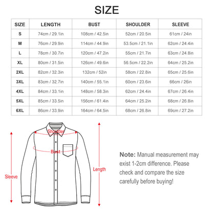 Camisa Hombre 4-Way Stretch | Botones y Bolsillo S-6XL