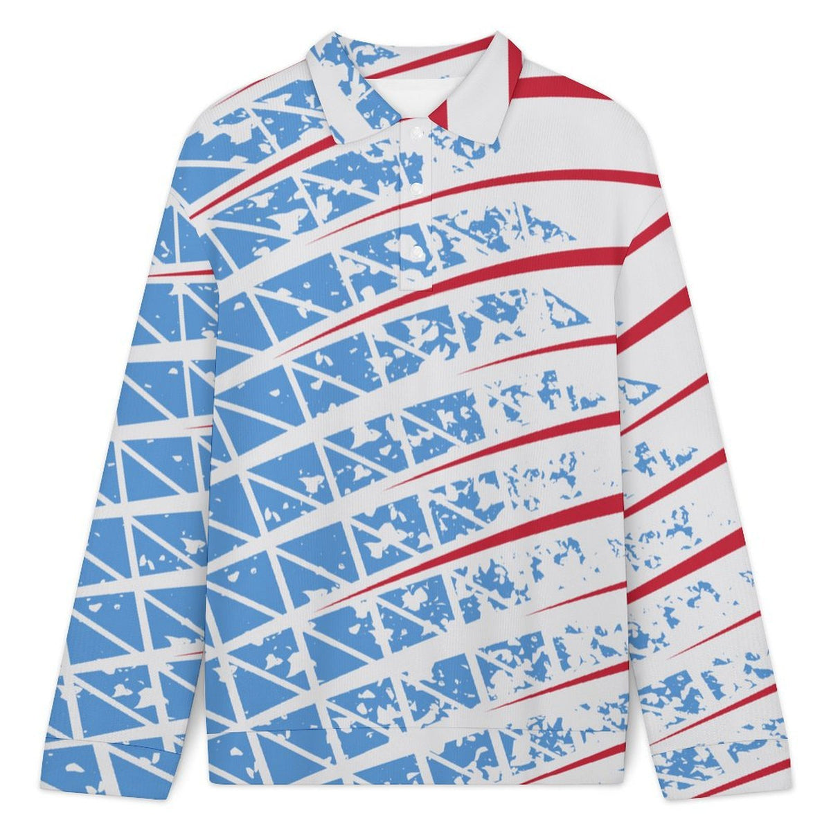 Suéter Polo Hombre Manga Larga Personalizable Tejido Acanalado