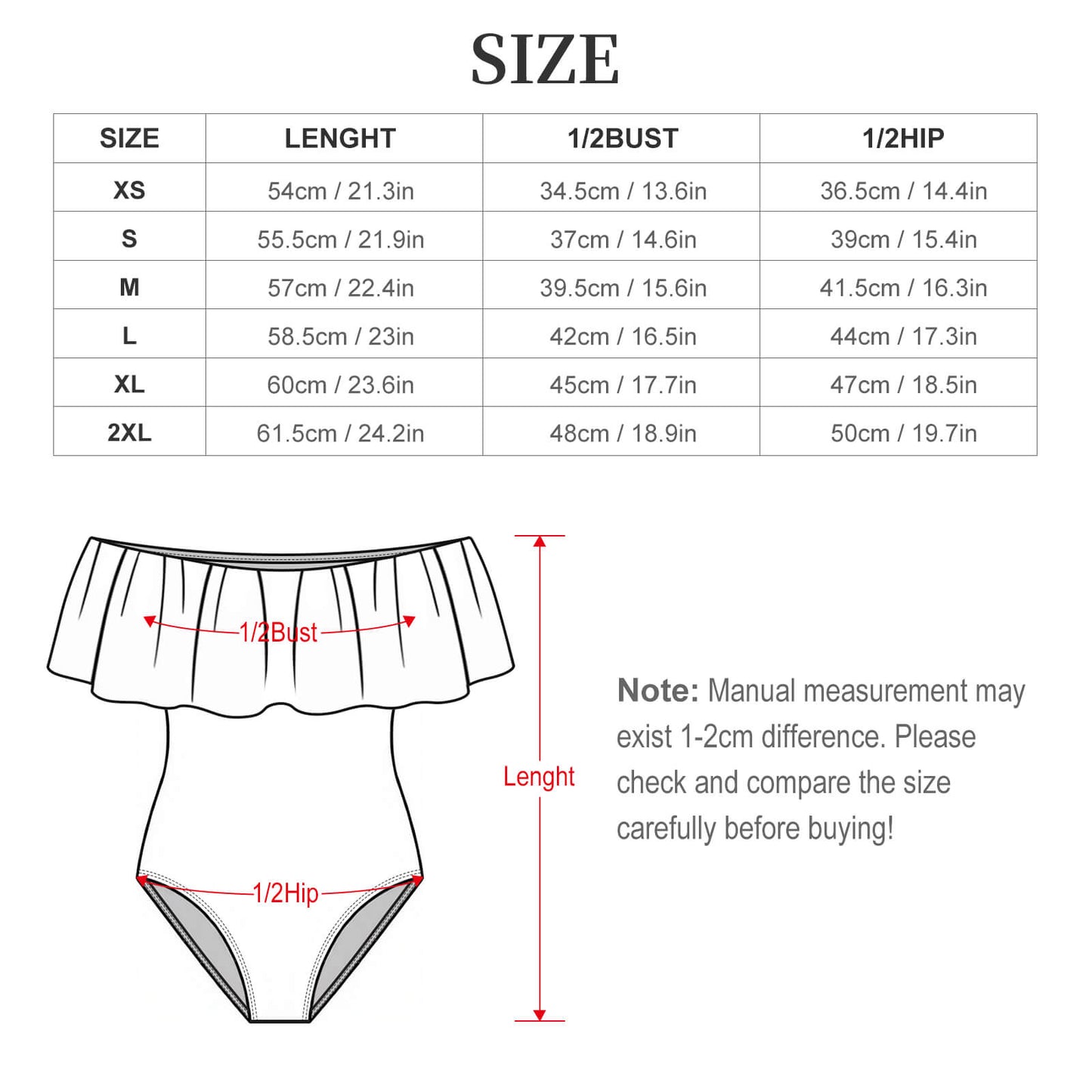 Traje de baño de una pieza personalizable con hombros descubiertos y olanes