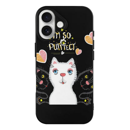 Mobile Phone Case for Apple IPhone 18 Cat, Heart, Elegance