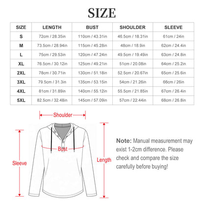 Button Hooded Sweatshirt Colored Plants, Leaves