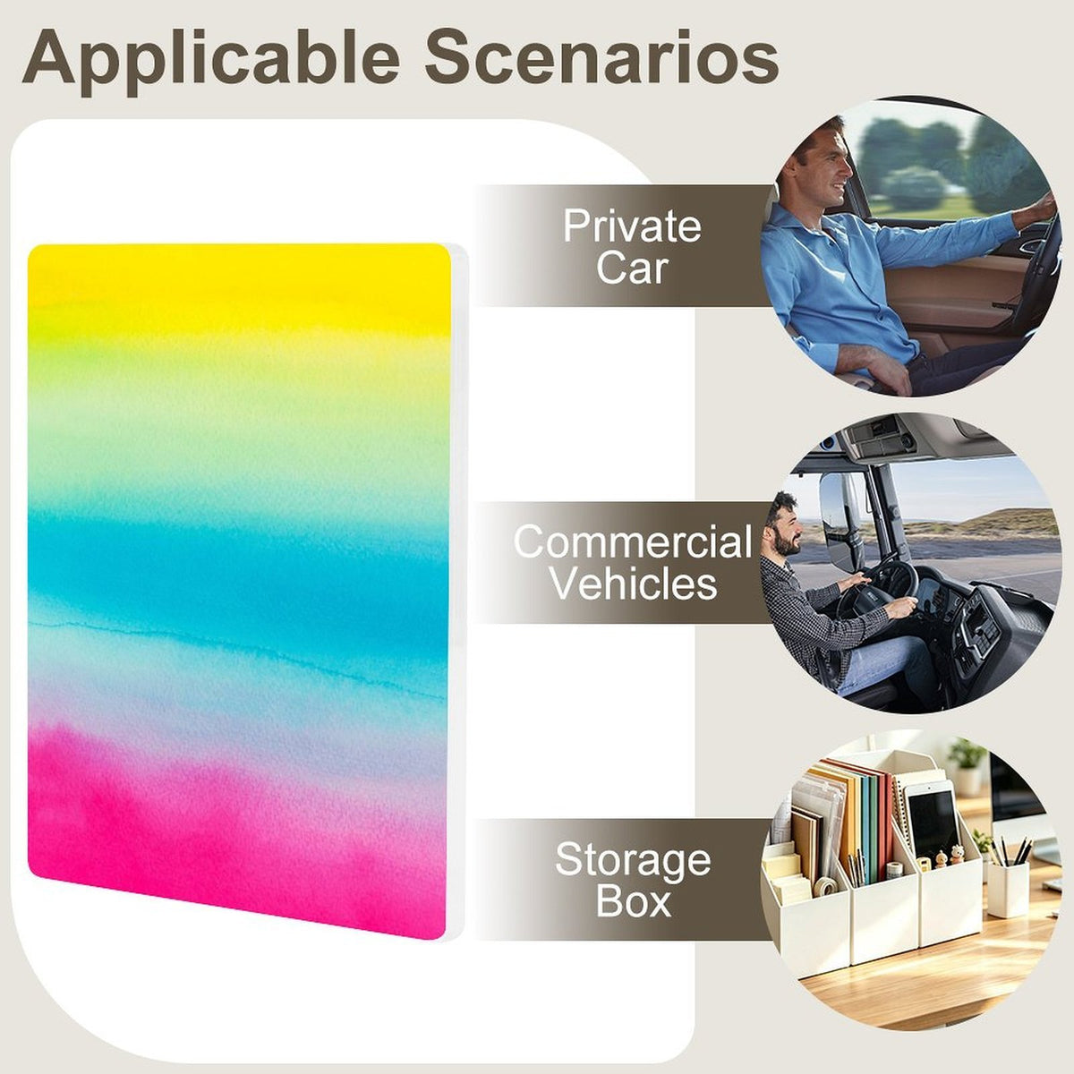 Clip Personalizable para Parasol de Auto en Acrílico