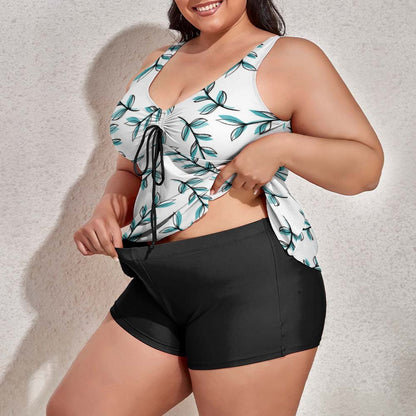 Mujeres Curvy en la Playa | Tankini con Short a tu Estilo