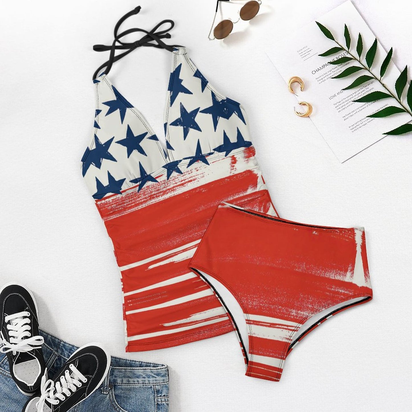 Tankini Holgado Dos Piezas | Traje de Baño Control Abdomen
