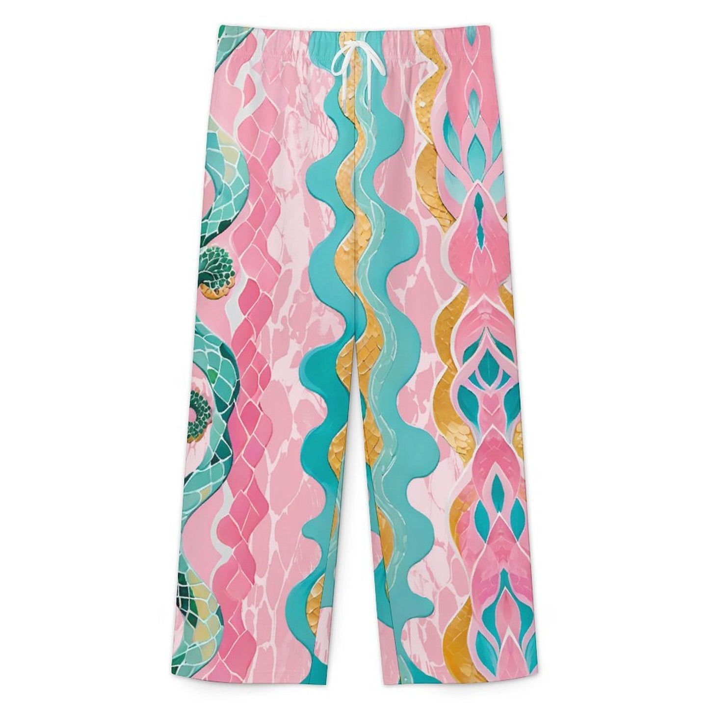 Pantalón Hombre Pierna Ancha con Cordón Ajustable y Diseño Personalizado