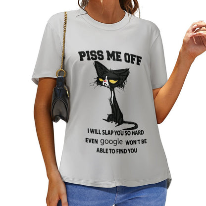 Camiseta Mujer Full Print Tacto Algodón | Personalización Total S-6XL