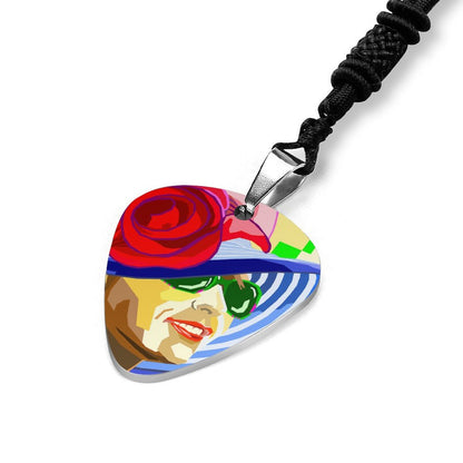Collar de Plumilla de Guitarra Personalizado | Estilo Unisex