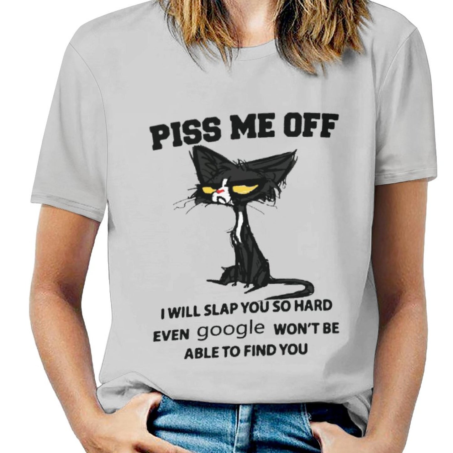 Camiseta Mujer Full Print Tacto Algodón | Personalización Total S-6XL