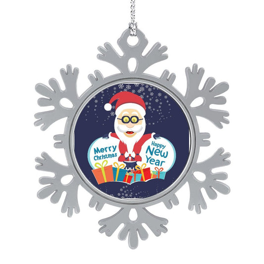 Forja tu Recuerdo: Adorno de Metal Personalizado en Forma de Copo de Nieve