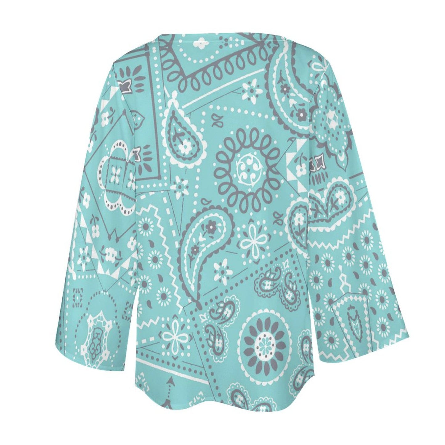 Blusa Chiffon Manga Larga Transparente | Top Playa Boho