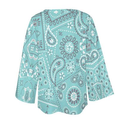 Blusa Chiffon Manga Larga Transparente | Top Playa Boho