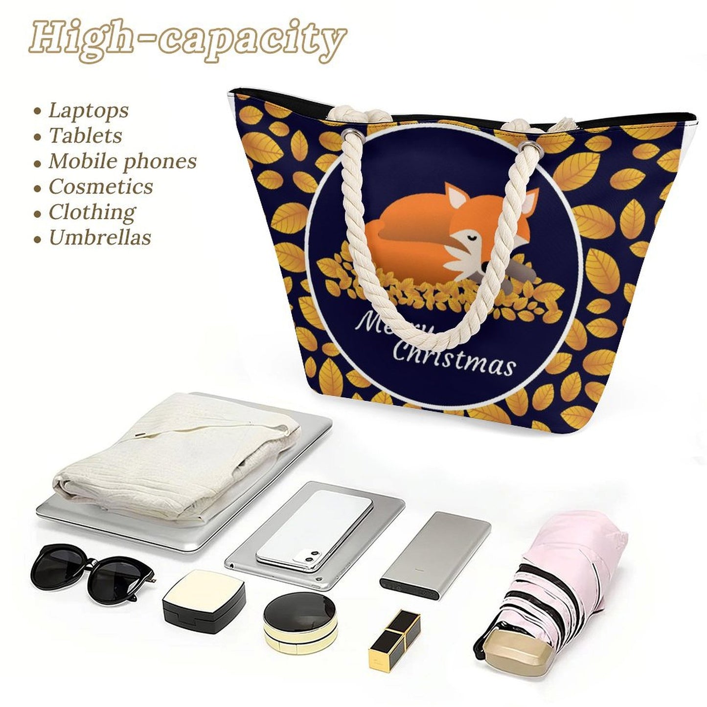 Bolsa de Hombro Personalizada | Tote Bag Grande con Tu Diseño