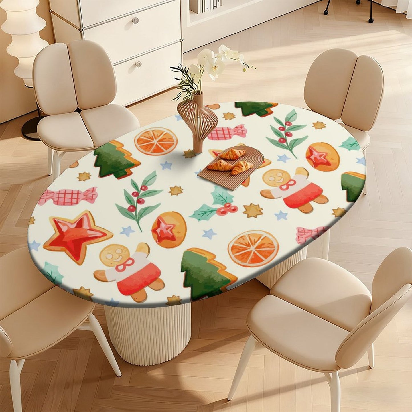 Mantel Ajustado para Mesa Ovalada | El Ajuste Perfecto para tus Curvas