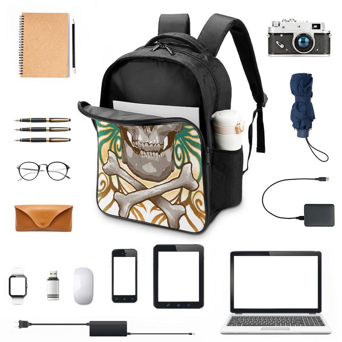 Mochila Gucci Nylon 16" | Backpack Doble Compartimento Premium