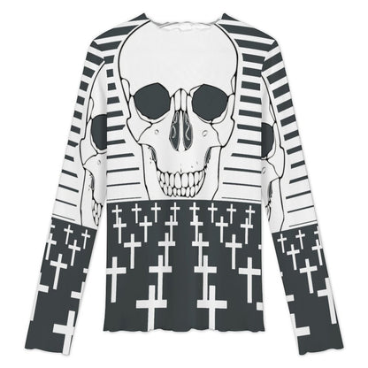Blusa de Red Manga Larga con Cuello Alto Personalizable