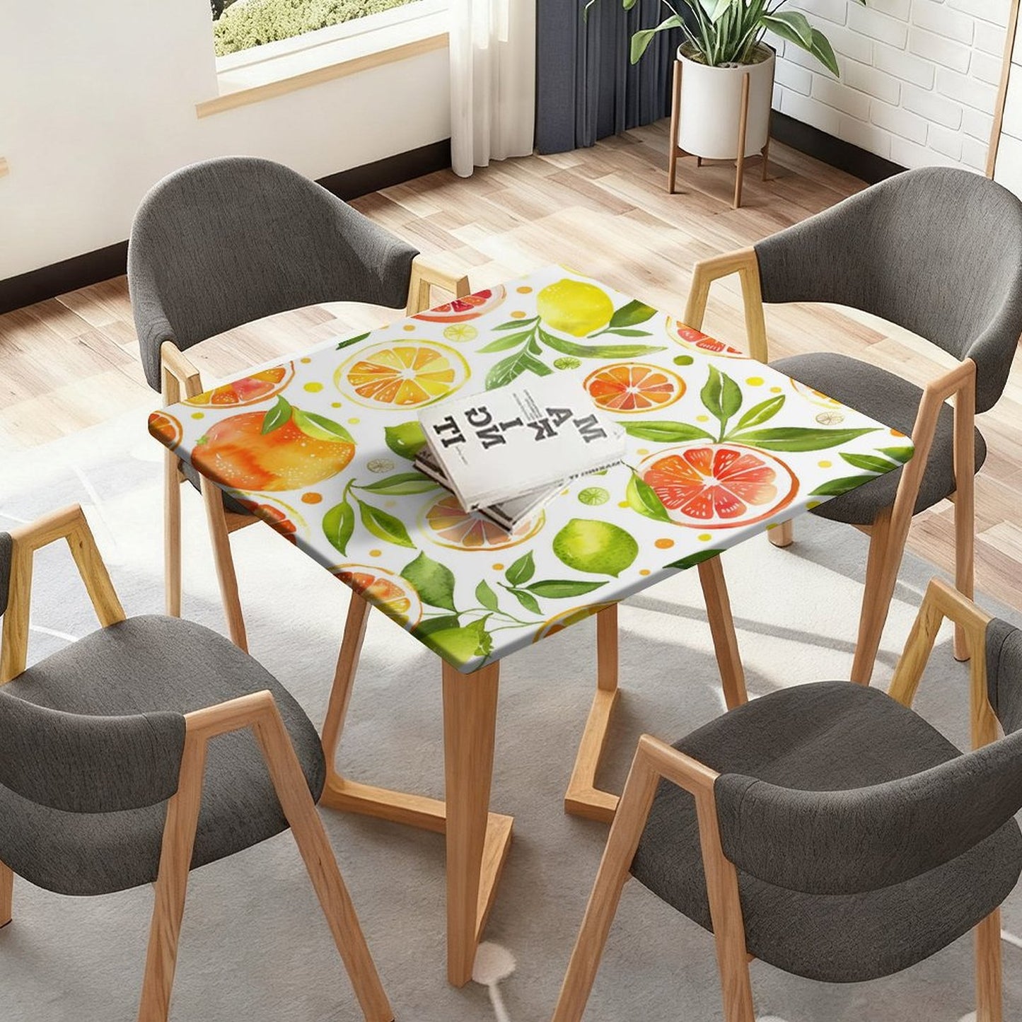 Mantel Ajustado para Mesa Cuadrada | El Escudo Anti-Derrames para Fiestas