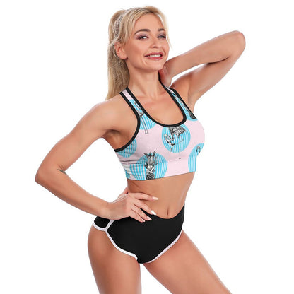 Top Deportivo Corto Personalizado | Espalda Cruzada Sin Copas