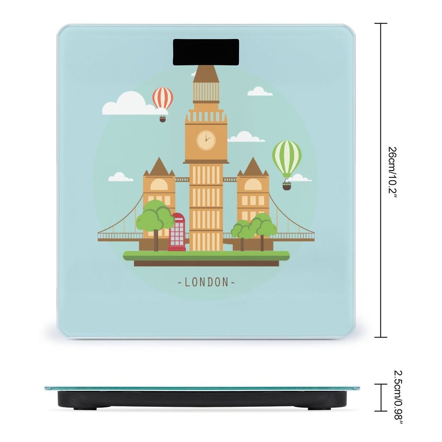 Báscula Digital Personalizada | Vidrio Templado + Cinta Métrica (Regalo Fitness)