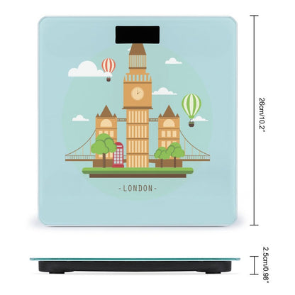 Báscula Digital Personalizada | Vidrio Templado + Cinta Métrica (Regalo Fitness)