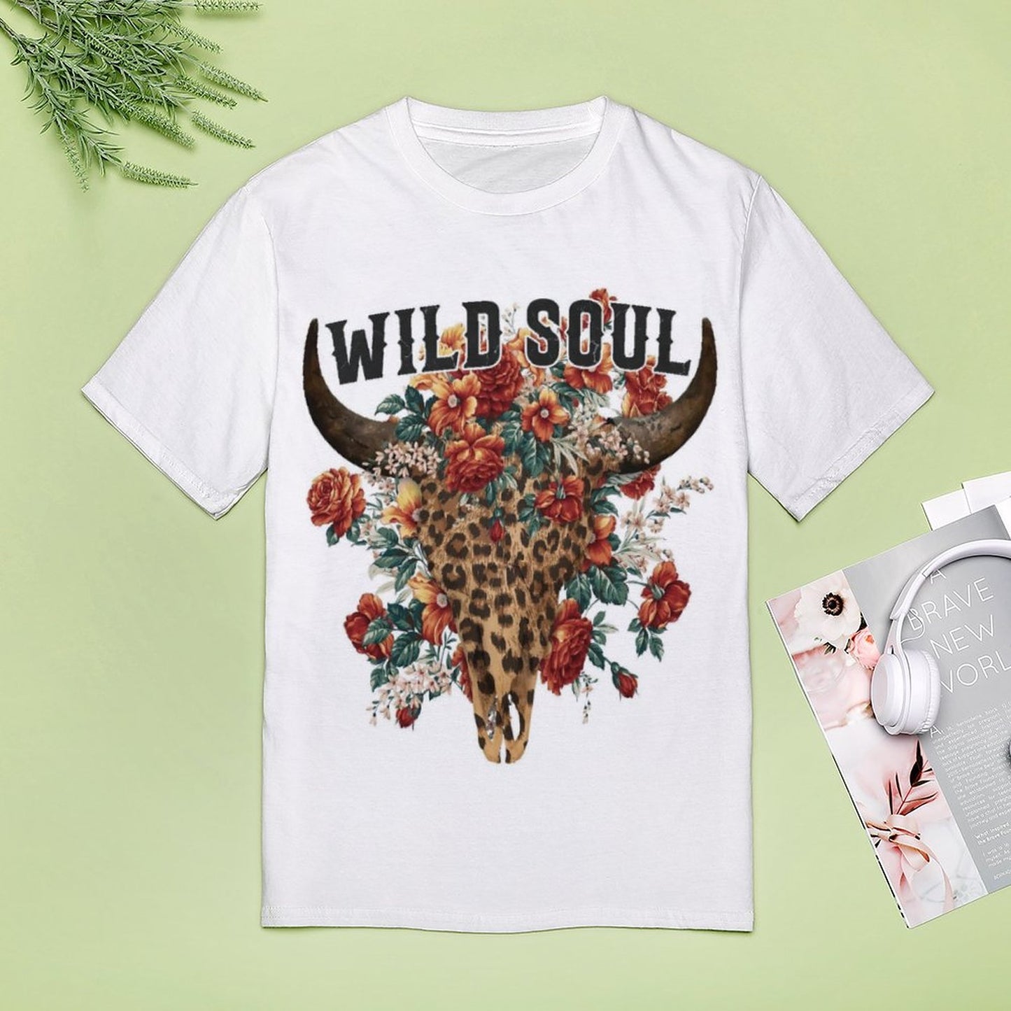 Camiseta Mujer Full Print Tacto Algodón | Tallas S-6XL Personalizada