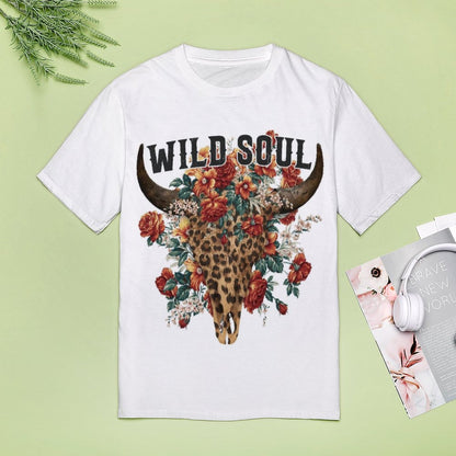Camiseta Mujer Full Print Tacto Algodón | Tallas S-6XL Personalizada