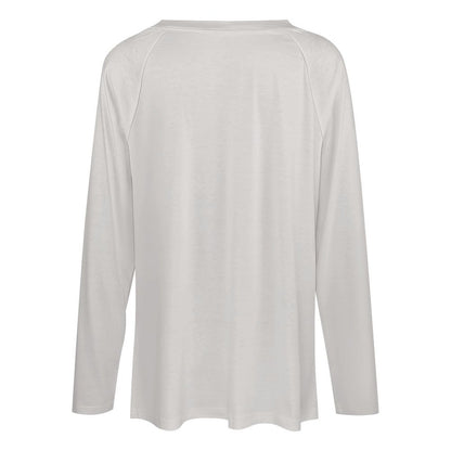 Playera Oversize Manga Larga Cuello V Doble | Personalizable y Tallas Extra
