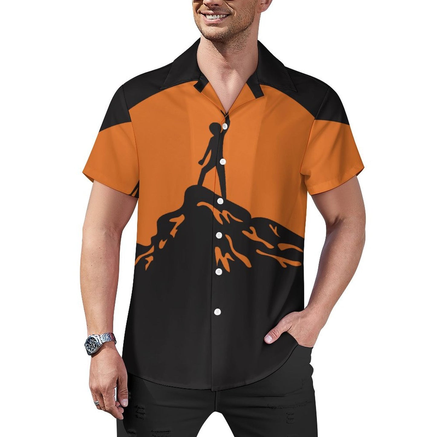 Camisa Cubana Personalizada para Hombre | Diseña con Tu Foto/Logo