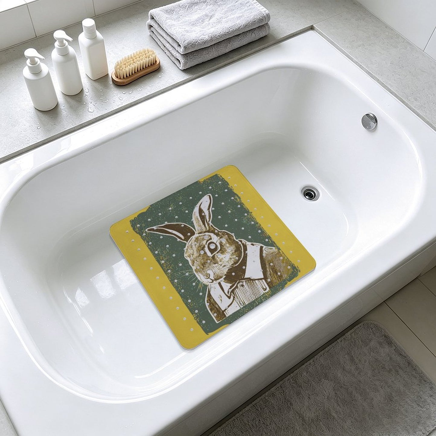 Tapete Antiderrapante Personalizado para Baño con Ventosas