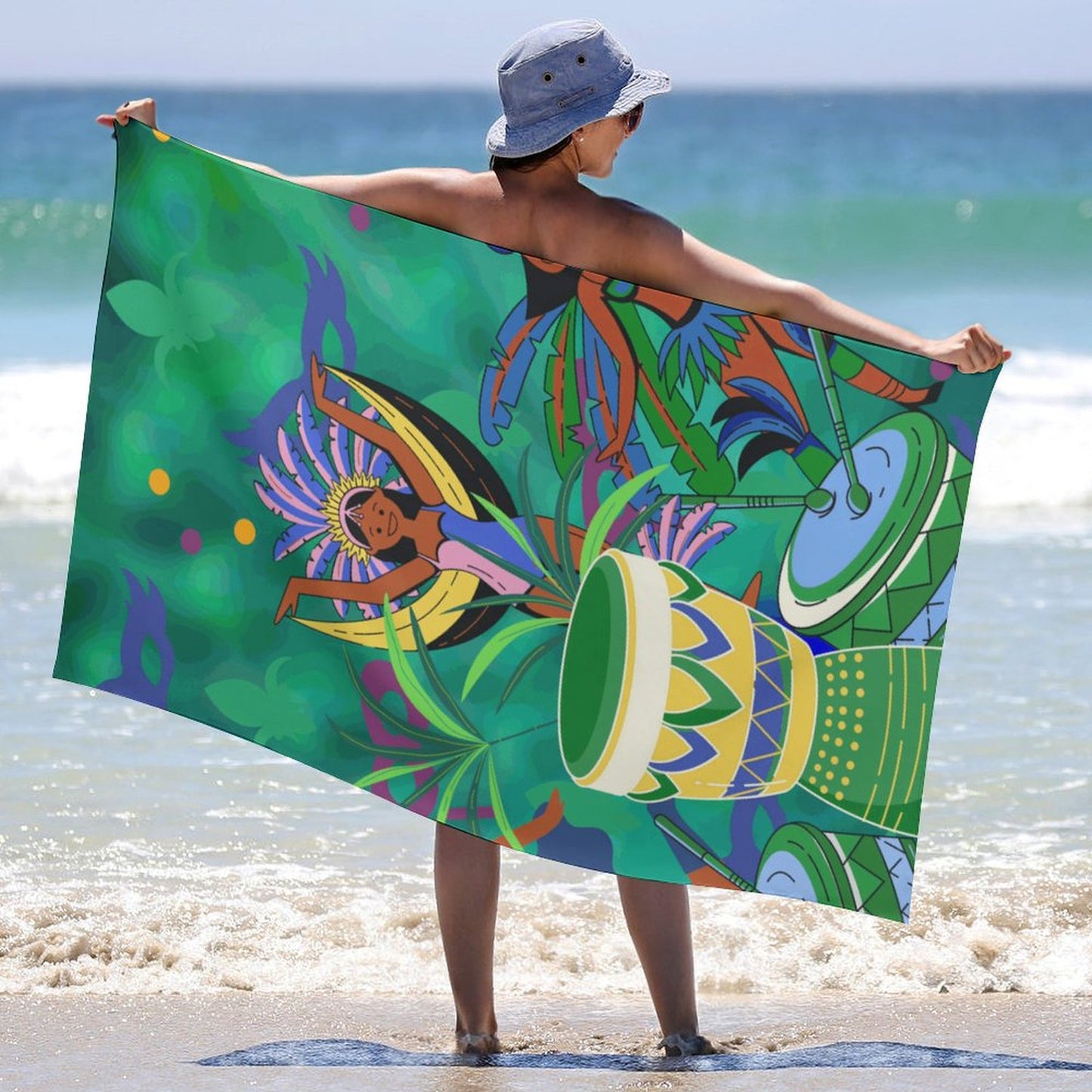 Toalla de Playa Personalizada | Diseña con Tu Foto o Logo