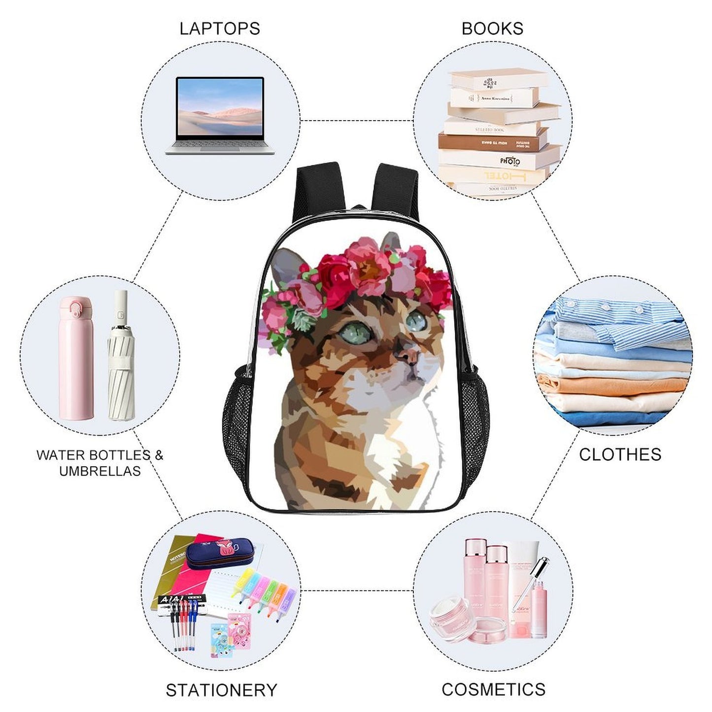 Mochila Transparente Personalizada de 17 Pulgadas para Uso Rudo
