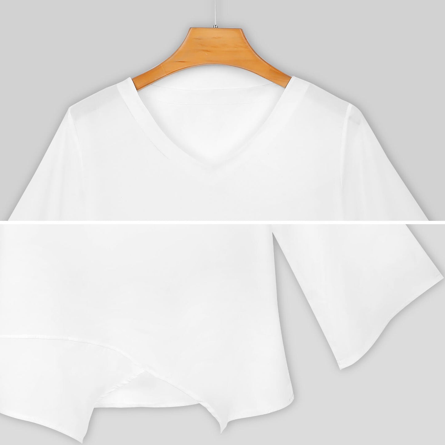 Blusa Gasa Personalizada | Top Manga Larga Fresco S-5XL