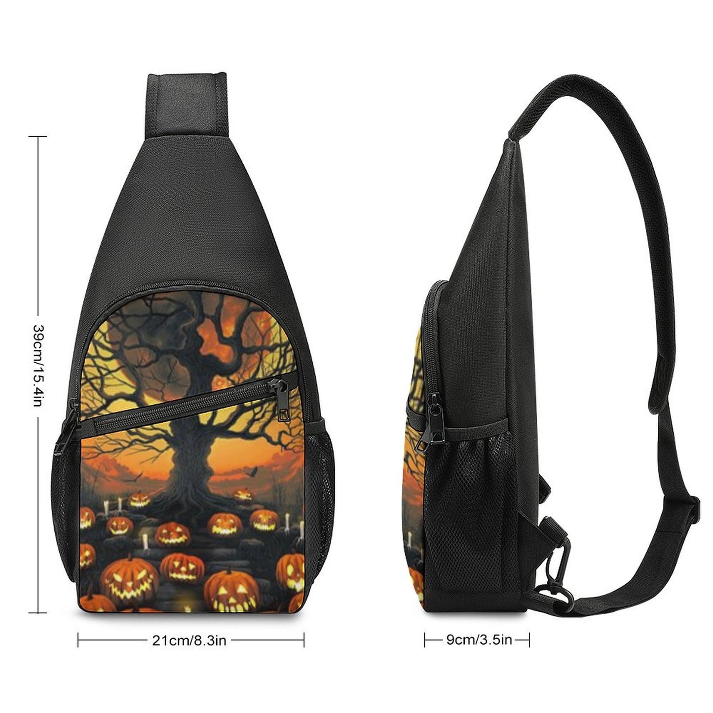 Mochila Cruzada Gran Capacidad Personalizada | Sling Bag Oxford con Porta Llaves
