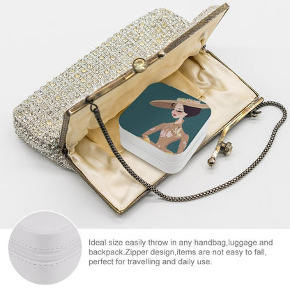 Joyero de Viaje Personalizado | Mini Organizador Portátil PU | Regalo Mujer