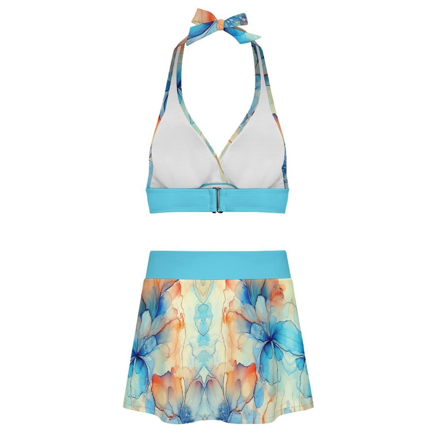 Traje de Baño de Dos Piezas Personalizado | Top y Falda