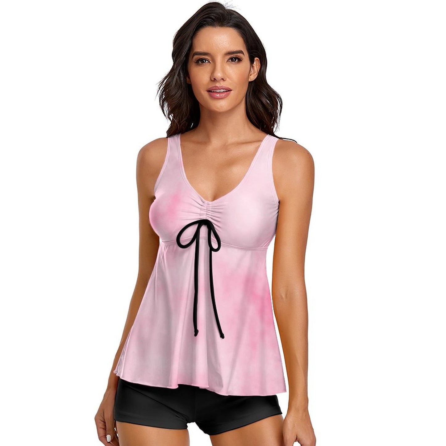 Tankini Personalizado con Short S-6XL | Bañador Reductor 2 Piezas