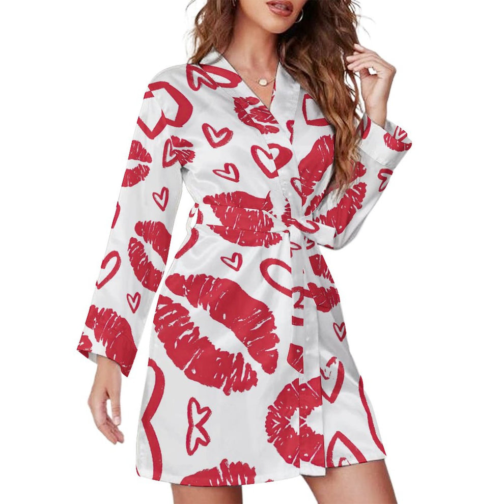 Bata Kimono Personalizada | Ropa de Descanso Satinada & Bata de Novia ...