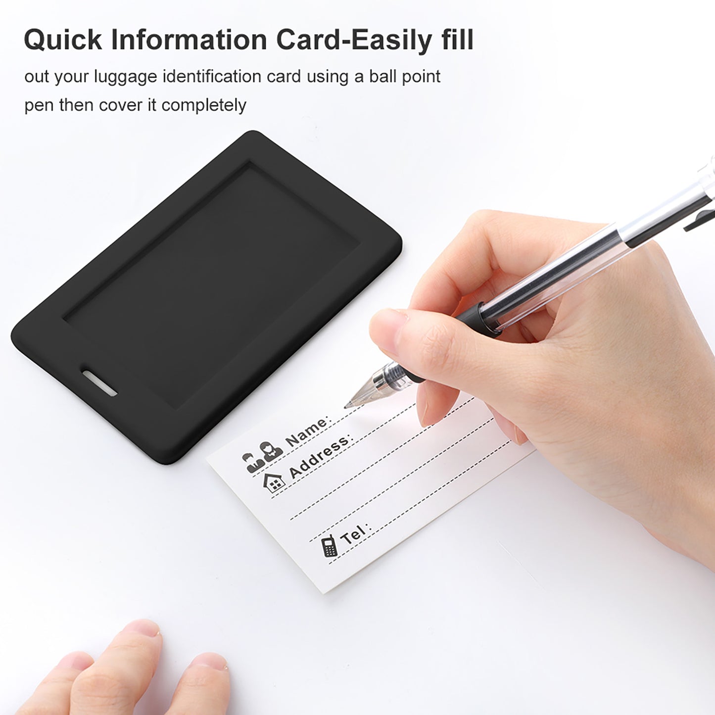 Etiqueta de Equipaje Personalizada TPU | Identificador Maleta Flexible