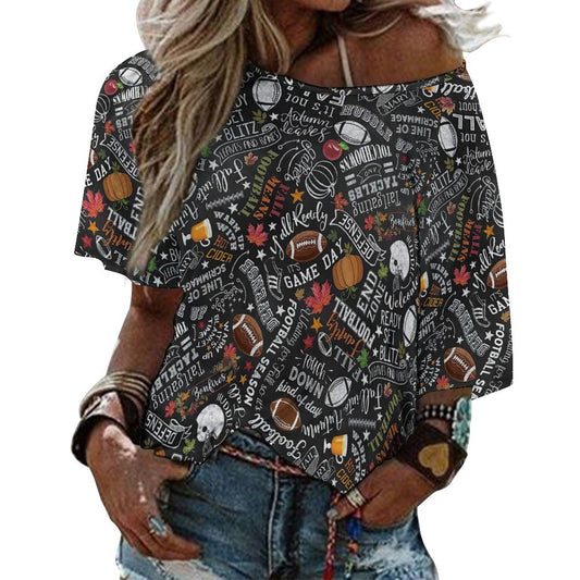 Blusa Oversize Cuello Barco | Top Murciélago Personalizado & Disimula Brazos