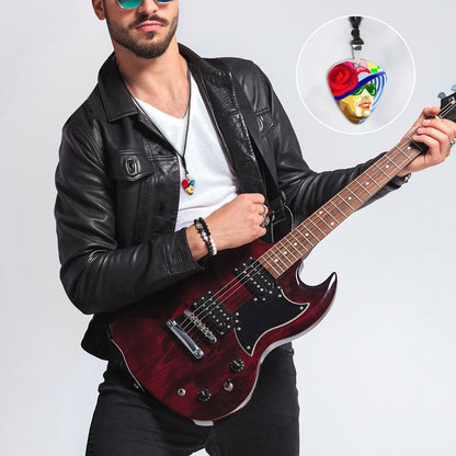 Collar de Plumilla de Guitarra Personalizado | Estilo Unisex