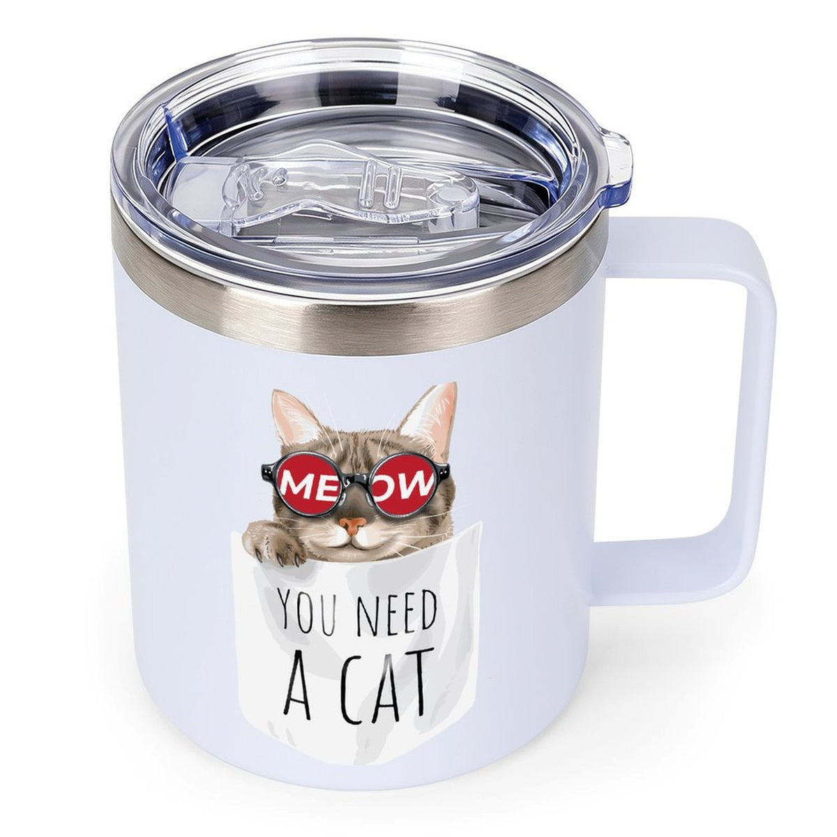 Eggshell Cup You Need A Cat, Sunglasses