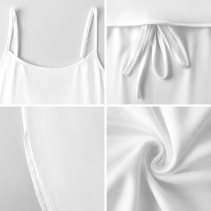 Maxi Vestido Personalizado de Tirantes con Abertura Lateral
