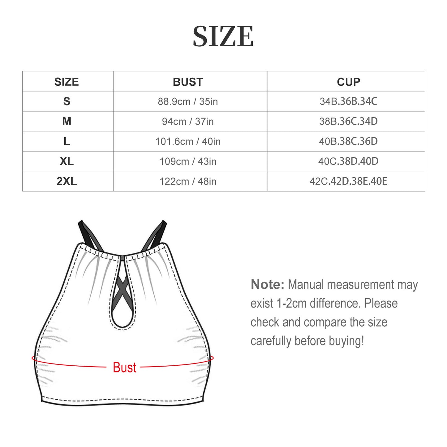 Bikini Triángulo Halter Personalizable | Copas Removibles Ajustable