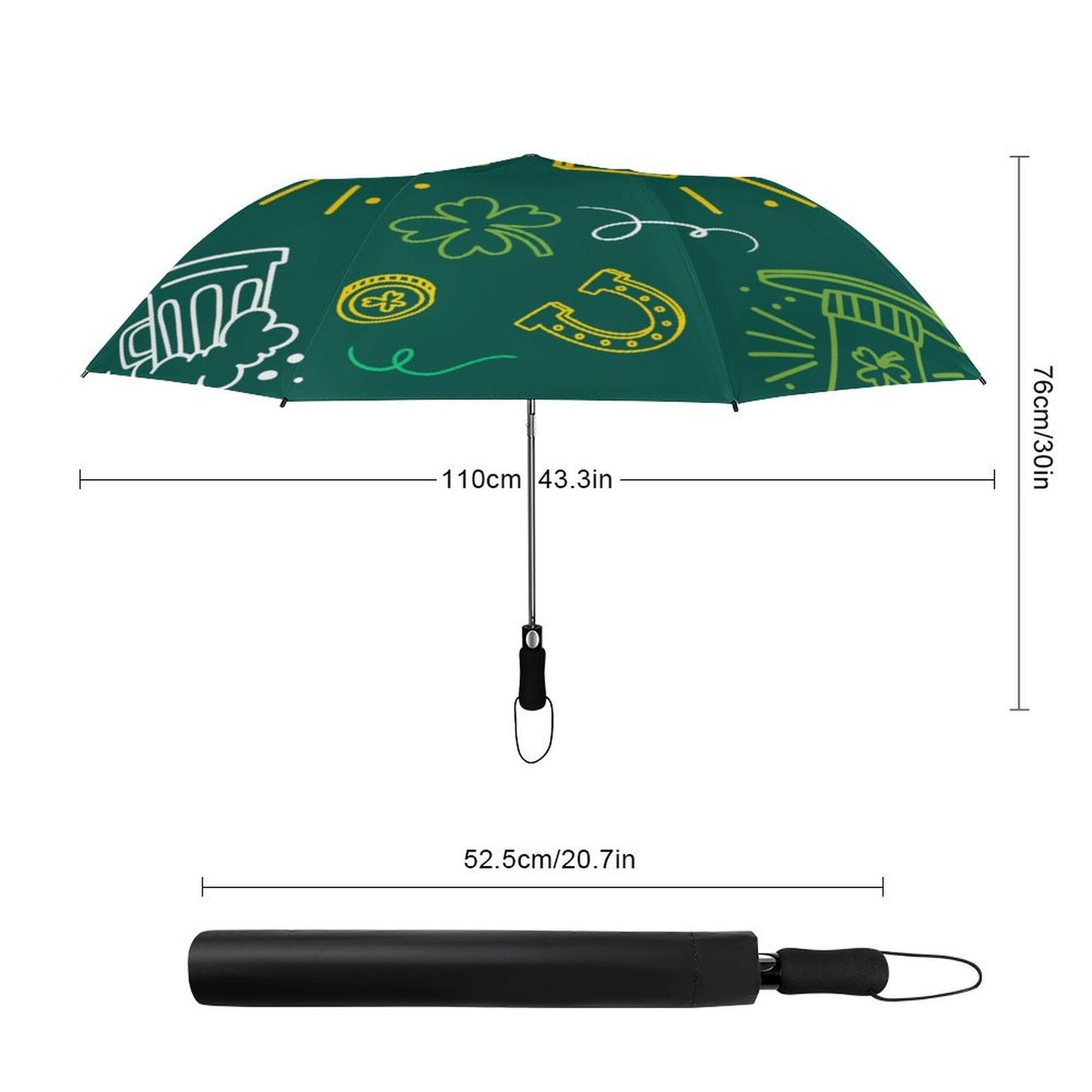 Paraguas Golf Plegable Personalizado con Apertura Automática y Protección UV