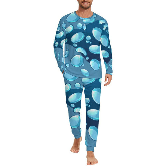 Conjunto Pijama Henley para Hombre de Dos Piezas