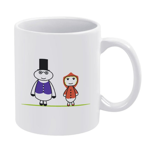 Taza Cerámica Blanca Personalizada | 350ml Diseño Minimalista | Asa Ergonómica