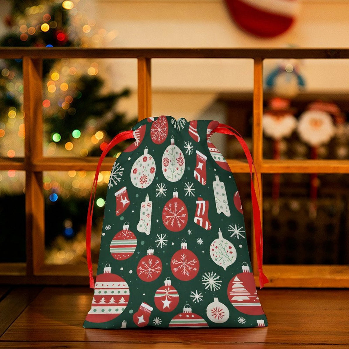 Sealed Gift Bag Lights, Decorations, Christmas Stockings Style 20x27cm
