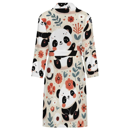 Adult Nightgown Panda, Red