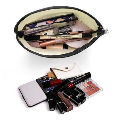 Cosmetiquera de Lino Personalizada | Bolsa de Maquillaje con Foto